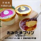 おみたまプリン 4個入り詰め合わせ(カラメルジュレ2、焼き芋2)【茨城県共通返礼品/小美玉市】