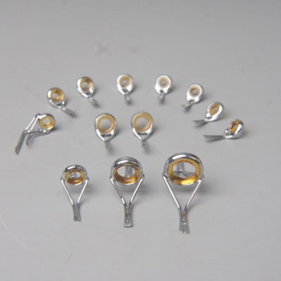【岡田製作所】船小物竿ガイドセット　アンバー(釣り具)
