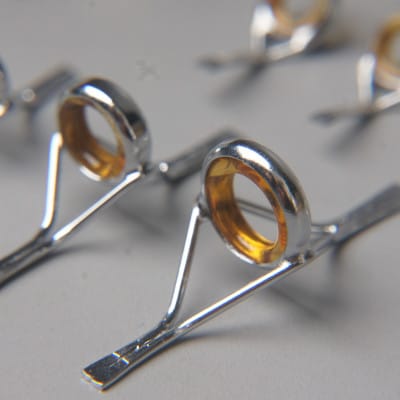 【岡田製作所】船小物竿ガイドセット　アンバー(釣り具)