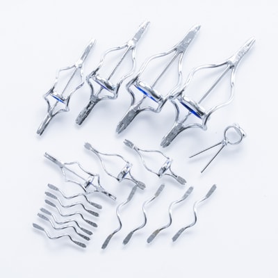 【岡田製作所】イシダイ竿用ガイドセット　クリスタルブルー(釣り具)