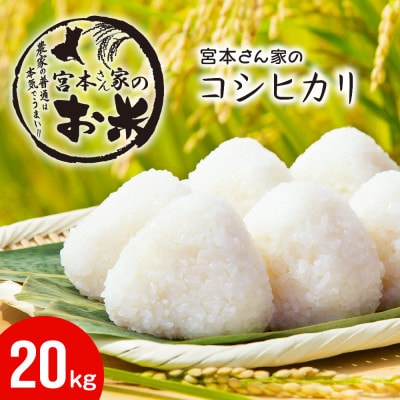 <令和7年産>茨城県稲敷市産コシヒカリ 精米20kg(10kg×2袋)