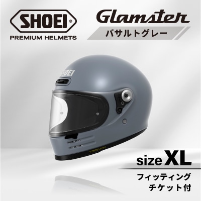 SHOEIヘルメット「Glamster バサルトグレー」XL フィッティングチケット付き