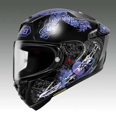 SHOEI【X-Fifteen OROCHI (BLACK/BLUE)】S PFSチケット付き
