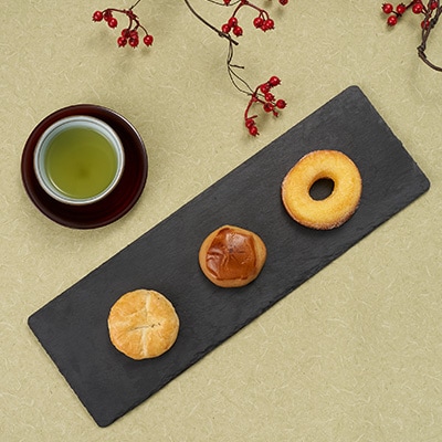 東郷菓子舗 お菓子セット(かぼちゃパイ、焼ドーナツ、栗まんじゅう)各6個