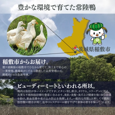 茨城県稲敷市産合鴨【常陸鴨】スライス 600g (冷凍)