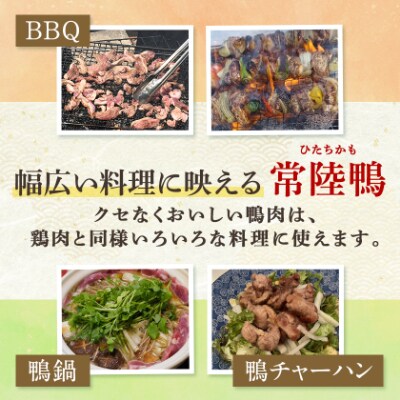 茨城県稲敷市産合鴨【常陸鴨】スライス 600g (冷凍)
