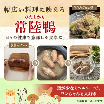 茨城県稲敷市産合鴨【常陸鴨】ささみ 1kg (冷凍)