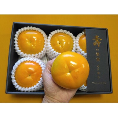 甘柿『太秋柿』　5L　6個　中化粧箱入り