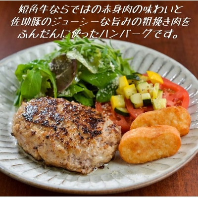 短角牛と佐助豚のハンバーグセット(プレーン160g×4個、チーズ入160g×4個)