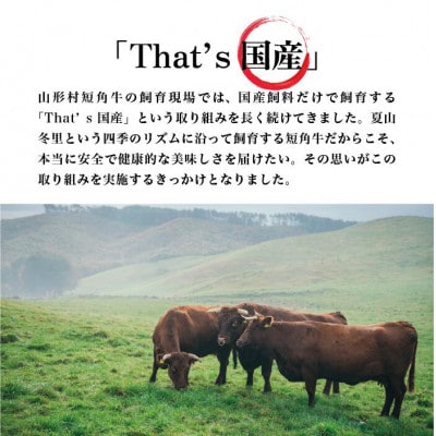山形村短角牛　焼肉4種セット　合計750g