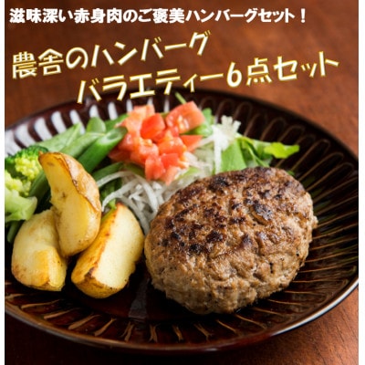 農舎のハンバーグバラエティー6点セット　21-17