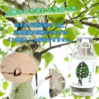 飲む白樺樹液　ほんのり甘い!樹液100%ドリンク　180ml×30本セット