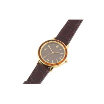 ソーラーパワーウォッチ レザーベルト(茶系)