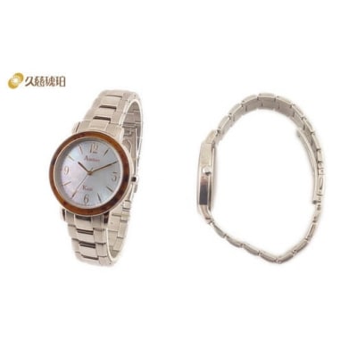 ソーラーパワーウォッチ メタルベルト(Lサイズ:手首まわり約18cm)