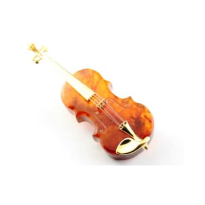 バイオリンブローチ「金」