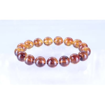 【久慈産琥珀】ブレスレット 10mm玉
