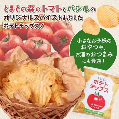 えこりん村トマト使用のポテトチップス1箱(60g×12袋)【190014】