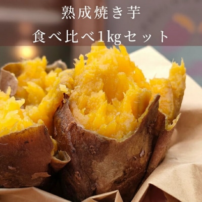 ★受付期間3月末まで★熟成焼き芋食べ比べ1kgセット(真空ひやし焼き芋)【64000201】