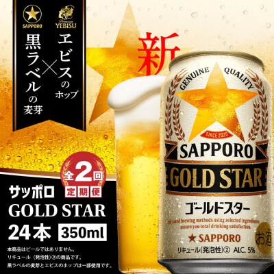 『定期便:全2回』GOLDSTAR 350×24本 ゴールドスター【30013501】