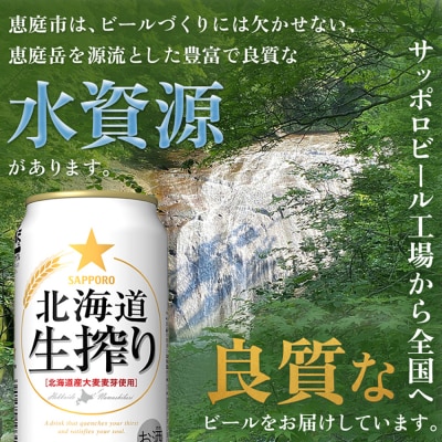 『定期便:全2回』北海道生搾り350ml×24本【30014401】