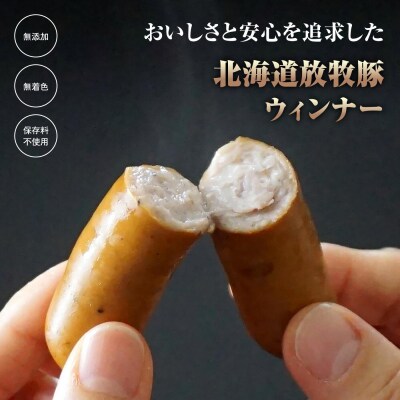 北海道産放牧豚 無添加ウインナーとしゃぶしゃぶ肉セット【12000101】