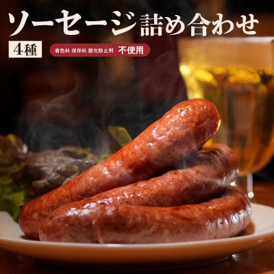 4種ソーセージ詰め合わせ(S-1)保存料不使用【58000201】