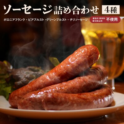 4種ソーセージ詰め合わせ(S-5)保存料不使用【580004】