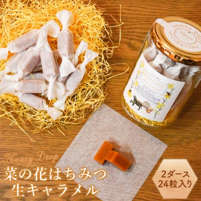 【HONEY DROP】菜の花はちみつ生キャラメル2ダース(24粒入り)【75000102】