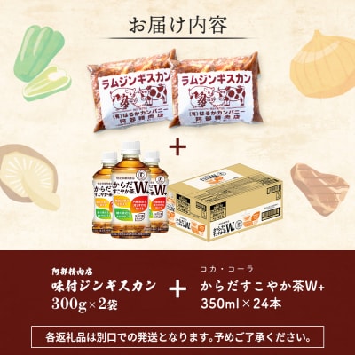 阿部精肉店のジンギスカン600gとからだすこやか茶のセット【C99002】