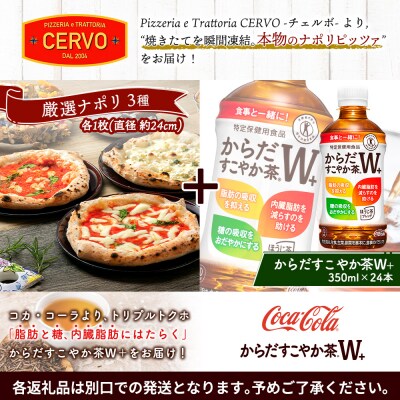石窯ピッツァ3枚(ナポリ3種)とからだすこやか茶のセット【C99007】