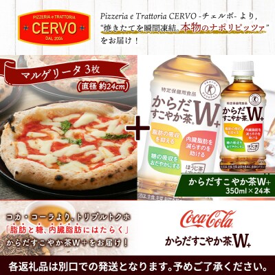 石窯ピッツァ3枚(マルゲリータ3枚)とからだすこやか茶のセット【C99009】
