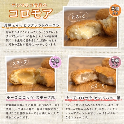 【サンマルコ食品】コロモアコロッケチーズ全3種計24個セット【070004】