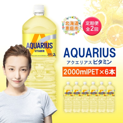 【定期便:全2回】アクエリアス ビタミン 2LPET×6本【380086】