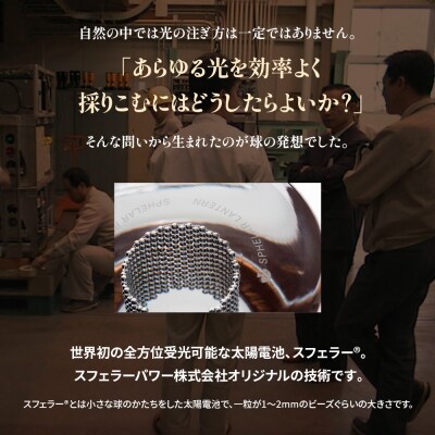 【世界初の全方位受光ソーラー】スフェラーキューブ Lサイズ【080014】