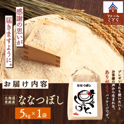 北海道恵庭産　ななつぼし 5kg×1袋【670019】