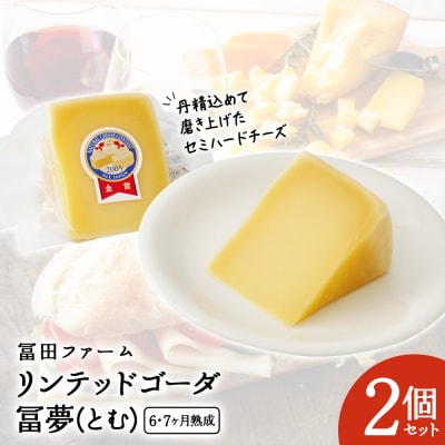 リンテッドゴーダ 冨夢 (とむ)2個[6～7ヶ月熟成]【22019】
