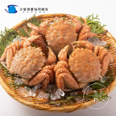 〔大きいサイズ 660g前後 〕冷凍浜茹で毛がに『3尾セット』【21035】