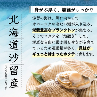【お手頃サイズ】オホーツク産ホタテ玉冷1kg(約60～80玉入り)【21036】