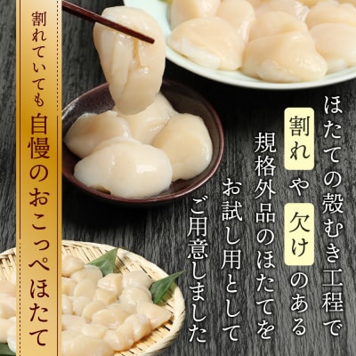 【お試しホタテ】オホーツク産ホタテ(500g×2袋)【21041】