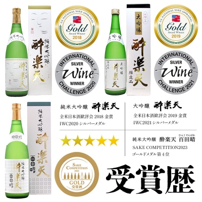 新 酔楽天 飲み比べセット 720ml×3本|15_asz-020101