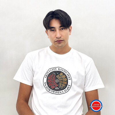 【Mサイズ】秋田市 マンホールTシャツ 白|15_jug-010101bb