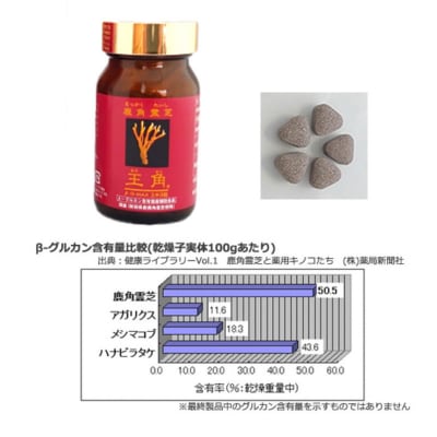 鹿角霊芝 王角 β‐G-MAX エキス粒(300mg×150粒)|15_sbo-020101