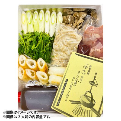 きりたんぽ 鍋 セット 3人前 地鶏 鶏肉 レバー 秋田名物|15_tny-020301