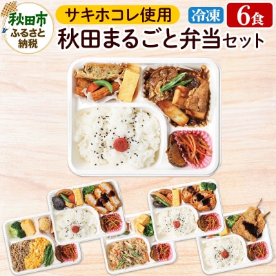 秋田まるごと弁当セット [冷凍弁当]日替わり 6食入セット|15_aks-120101