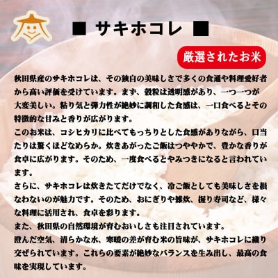 《定期便11ヶ月》秋田県産サキホコレ 5kg|15_akn-hh0511h