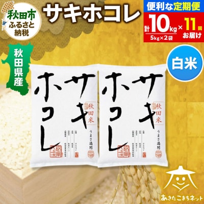 《定期便11ヶ月》秋田県産サキホコレ 10kg|15_akn-hh1011h