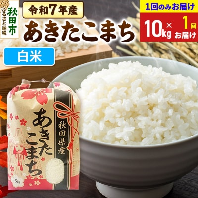 あきたこまち10kg【1回お届け】 白米 令和7年|15_kml-011001h