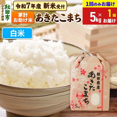 先行受付 あきたこまち5kg【1回のみお届け】 白米|15_kml-210501hs