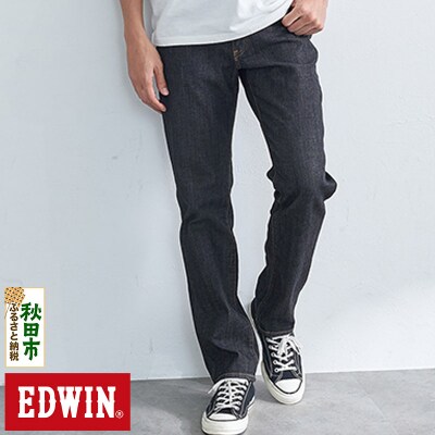 EDWIN  レギュラーストレートパンツ 30in・ブラックデニム|15_edw-130101bc