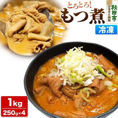 もつ煮 1kg 250g × 4P 総菜 おかず つまみ 豚肉|15_mms-110201